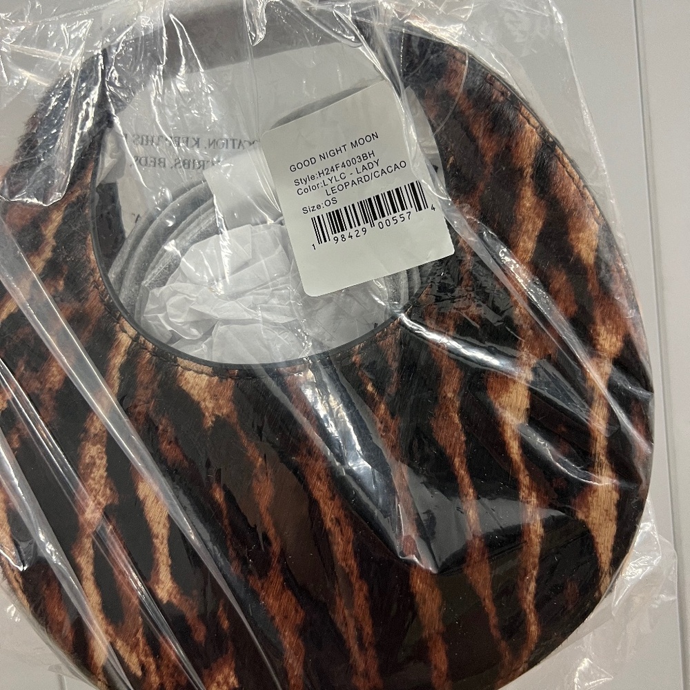 STAUD Lady Leopard Good Night Moon Top Handle Bag - Picture 2 of 15